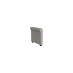 Linon KYVOS Mallory 24" Modular Armless Chair in Grey Mist Chenille
