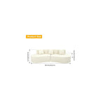 Curved Sofa 95.3” Modern Cloud Sectional Couch
