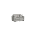 Linon KYVOS Mallory 24" Modular Armless Chair in Grey Mist Chenille