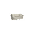 Linon KYVOS Mallory 24" Modular Armless Chair in Grey Mist Chenille
