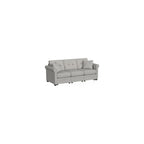 Linon KYVOS Mallory 24" Modular Armless Chair in Grey Mist Chenille