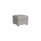 Linon KYVOS Mallory 24" Modular Armless Chair in Grey Mist Chenille