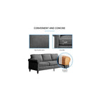 PUREMIND 3 Piece Living Room Sofa Sets Furniture, Sectional Couch and Loveseat and Armchair Set, Modern 3 Seater Sofa + 2 Seater Couch+ Accent Chair Furniture Set for Living Room