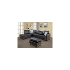 92" 3 Piece L-Shape Sleeper Sofa Convertible Sectional Couch with Storage Chaise and Pull-Out Bed for Living Room,W/Side Open Cup Holder,for Dorm,Apartment,Studio,Office,Dark Gray