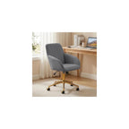 Blue Leather Office Chair, Mid Century Home Office Desk Chair