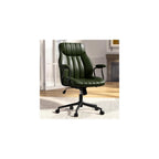 Blue Leather Office Chair, Mid Century Home Office Desk Chair