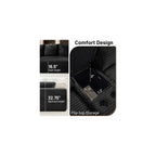 159" Boneless Couch, Corduroy Convertible Modular Floor Sofa Bed, Black