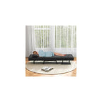 HOMGX 4-in-1 Convertible Sofa Chair Bed, Leisure Recliner Sleeper w/ 6 Adjustable Position Backrest Lounge Seat, Folding Sofa Bed w/High Elastic Sponge, Ideal for Home, Office (Gray)