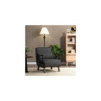 HOMGX 4-in-1 Convertible Sofa Chair Bed, Leisure Recliner Sleeper w/ 6 Adjustable Position Backrest Lounge Seat, Folding Sofa Bed w/High Elastic Sponge, Ideal for Home, Office (Gray)
